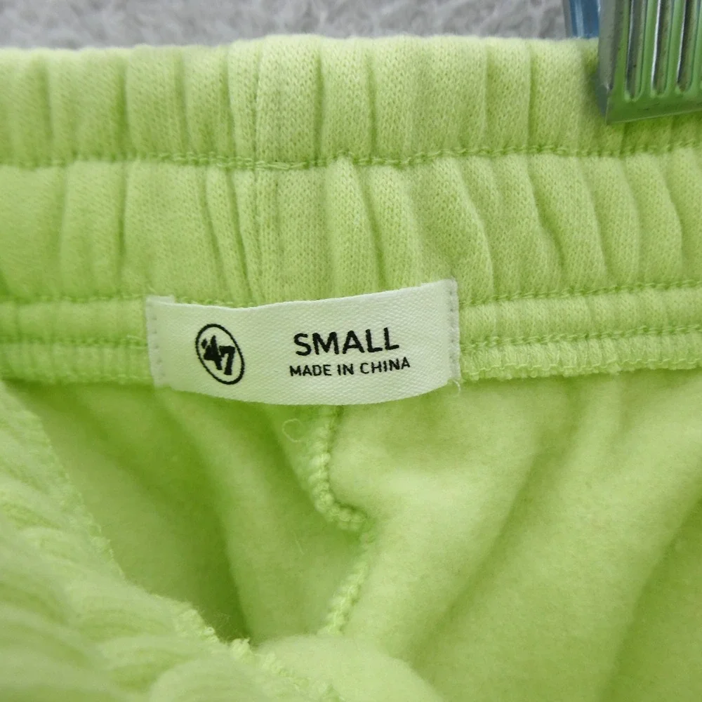 '47 Shorts Women Small St. Louis Cardinals Lime Green Pink‎ Graphic Fleece MLB